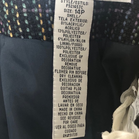 PRICE DROP Tweed Blazer with Tweed Flower Pin - Picture 9 of 12